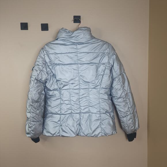 Noize Silver Lexi Puffer Coat Size M - Picture 7 of 10